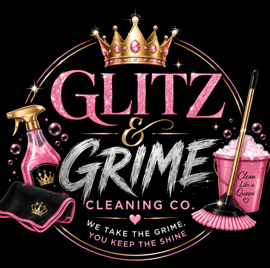 Glitz & Grime Cleaning Co. logo